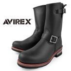 【保革ミンクオイルプレゼント】 アビレックス AVIREX HORNET ホーネット エンジニアブーツ 天然皮革 2230 黒 おしゃれ バイク シンプル メンズ 送料無料