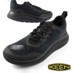 【30％OFF】 キーン KEEN WK400 ダブルケー 400 湾曲ソール ウォーキングシューズ スニーカー 1027478 トリプルブラック コンフォート スポーティ メンズ