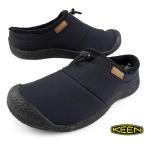 ショッピングもこもこ キーン KEEN HOWSER III SLIDE 1029441 ハウザー 3 スライド スリッポン 黒 もこもこフリース スニーカー アウトドア ルームシューズ シンプル メンズ 送料無料