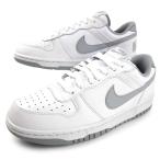 ナイキ NIKE BIG NIKE LOW 355152-106 ビッグ ナイキ ロー 白灰 クラシックコートシューズ レトロ バスケット ローカット カジュアル メンズスニーカー 送料無料