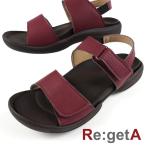 【クリアランス特価】 リゲッタ Re:getA R279 レッドブラウン バックベルト付きグミサンダル コンフォート 履きやすい 歩きやすい 日本製 シンプル レディース