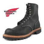 ショッピングWING 【保革用オイルプレゼント】レッドウィング RED WING 8-inch Logger Non-Steel Toe 4501 ブラック 8インチ ロガー ノン・スティールトゥ ビブラムソール メンズ