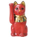 .. старый цвет Taisho кошка маленький ( красный )