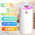 加湿器 小型 おしゃれ 超音波式 卓上 大容量 300ml 給電式 マイナスイオン除菌機能付き 空気清浄機 次亜塩素酸水対応 アロマ対応 空焚き防止 乾燥防止