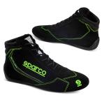 SPARCO( Sparco ) рейсинг обувь SLALOM 2022 черный x зеленый 42 размер (27.0cm)FIA 8856-2018