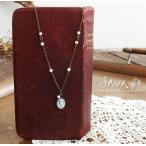10%OFFクーポン ネックレス SAWA サワ スズラン柄カメオ・ マザーオブパール ネックレス n-2 アクセサリー 上品 きれいめ パワーストーン 母の日