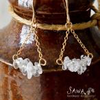 Yahoo! Yahoo!ショッピング(ヤフー ショッピング)10％OFFクーポン ピアス レディース SAWA サワ 14KGF さざれ石 天然石 トライアングル ピアス 14k-p-13 ハンドメイド 手作り 作家 アクセサリー 母の日