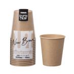 アースカラー未晒ペーパーカップ 205mL（15個入）/ サンナップ