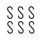 レック Ｓ字フック 小（6個入）ブラック/ レック