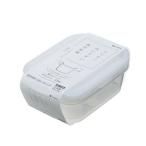 保存容器　楽ちんパック　角型（400ｍL）　クリアホワイト（2個入）/ イノマタ化学