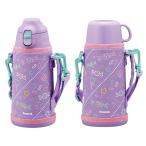 直飲み コップ付き 2WAYステンレスボトル 保冷 保温 ワンタッチ 子ども 800ml（1個入）パープルピンク ASG-W82/ ピーコック魔法瓶