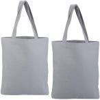 DXYIZU エコバッグ 2個セット軽量 折りたたみ買い物袋 収納 ショッピングバッグ 無地トートバッグ キャンバス 学生DIY 帆布 肩掛けレジ袋