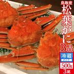 松葉蟹 かに 訳あり 松葉ガニ［B品］中500g×3尾セット 浜ゆで 松葉蟹 ゆでがに 鳥取県産 マツバガニ わけあり ズワイガニ［新春海鮮ギフト］