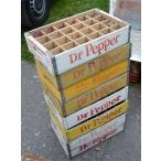  tray tree box .. England Britain direct import antique one point thing / Dr.PEPPER* tray * yellow *B20