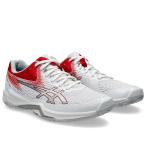 アシックス　V-スイフト FF 4　V-SWIFT FF 4　1053A066-101　バレーシューズ　WHITE/CLASSIC RED