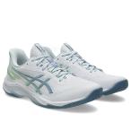 ショッピングバーナー 2月12日発売　予約受付中　アシックス　ネットバーナーバリスティック FF4　NETBURNER BALLISTIC FF 4　1053A070-102　バレーシューズ　WHITE/SABA BLUE