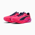 ショッピングメンズ プーマ　メンズ PUMA x HYROX ディヴィエイト ニトロ エリート 4 ランニングシューズ　312959-01　01Pure Pink-Electric Orchid-Deep Plum