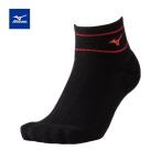  почтовая доставка отправка возможно Mizuno MIZUNO короткие носки ( one отметка Logo / линия ) 62JXC00709 теннис носки 09: черный × гибискус 