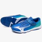  Mizuno Junior скорость заклепки 4 ремень K1GC242310 Junior обувь 10: голубой × белый 