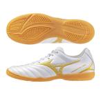  Mizuno MIZUNO футзал обувь ( футбол / закрытый )mona Lucida Neo 3 select in / MONARCIDA NEO III SELECT IN P1GF262550 50: белый × Gold 