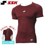 почтовая доставка отправка возможно SSKes SK SCβ low шея короткий рукав Fit нижняя рубашка SCB024LH-22 бейсбол внутренний (. вода скорость ./ эластичность ) темно-красный 
