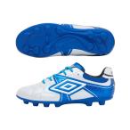 ショッピングアンブロ アンブロ UMBRO　子供用　アクセレイター RB JR WIDE HG　UF6SCSB1J-WHBL　ジュニアサッカースパイク(ワイド/幅広)　ホワイト×ブルー