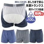 ショッピング楽天ファッション 3枚組 尿漏れパンツ 男性用 おしりまで安心 失禁 トランクス メンズ 尿もれパンツ メンズ 尿漏れ トランクス 尿漏れパンツ 失禁パンツ 大容量 100CC 尿 失禁