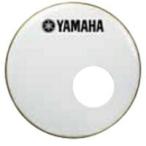 ヤマハレモ ドラムヘッド（ドラムセット用）バスドラムフロントヘッド アンバサダースムースホワイトスモールホールカット20”BF-AMSWS20