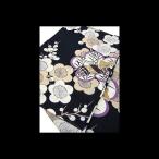 ゆかた　レディース　撫松庵のゆかた　梅に千鳥（黒紫）