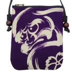 ポシェット 達磨ダルマA（紫）和柄！お祭りショルダーポシェット【大】