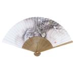 扇子 龍（白）約22cm
