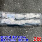 漁網 刺し網 刺網２反 約５寸 長さ160ｍ 高さ2.43ｍ 約3.3号 白色 漁具 漁業 原反 2個 送料無料