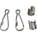 金具 紐用ナスカンセット 細丸紐用B3mm×A23m ユタカメイク JN-01