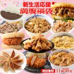 (1食216円!単品合計価格16,250円→6,480円!) 新生活応援福袋11種30食(唐揚げ1袋5人前) 冷凍食品 保存食 一人暮らし 肉 グルメ 食事 まつや 非常食 受験生応援