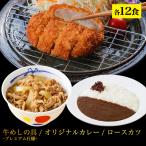 (メーカー希望小売価格18600円→7280円) 松屋 ロースかつカレー12食セット（ロースとんかつ×12 オリジナルカレー×12 牛めしの具×12) 牛丼 カレー 冷凍