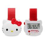 ショッピングインフルエンザ 【メール便可】 ドリテック　ハローキティ ポータブル温湿度計　熱中症・インフルエンザの危険度の目安をお知らせ　バンド付き　O-297RD　1個　在庫限り