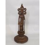 ★☆   高岡銅器　銅製　仏像  おはぐろ色　聖観世音菩薩像　高村光雲作　高村光雲筆（写し）題字入り桐箱　限定380体【　床飾　 置物　 オブジェ　仏壇 　】