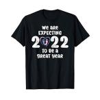 We Are Expecting 2022 to Be a Great Year funny Pregnancy T-Shirt[並行輸入品]
