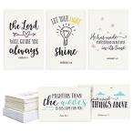 Inspirational Bible Verse Quote Greeting Cards (48-Pack) - Blank Inside, En