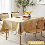 テーブルクロス 撥水 綿麻調 おしゃれ 北欧 無地 布 ポリエステル 長方形 丸洗い 防汚 はっ水 模様替え インテリア すべり止め ホーム テーブルカバー