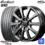 【2026年製】155/65R14インチ ブリヂストン ブリザック VRX3 4.5J 4H100 スタッドレスタイヤホイールセット MID G10