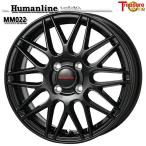 フィット等 トレジャーワン ヒューマンライン MM022 15インチ 5.5J 4H100 +50 ブラック アルミホイール単品 1本 4本以上送料無料