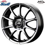 175/65R14インチ ミシュラン クロスクライメート プラス 4H100 オールシーズンタイヤホイール4本セット MID シュナイダー スタッグ MG
