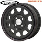 MRT DAYTONA'S G2 デイトナ 13インチ 4.5J 4H100 +40 ブラック(レッド/ブルーライン) スチールホイール単品 4本（1台分） 送料無料