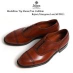 Alden オールデン Medallion Tip ShoesTan CalfskinReject Hampton Last#FD911 カーフスキン メダリオンティップ レザーシューズ
