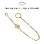 【メール便配送】LHN Jewelry エルエッチエヌ ジュエリー CHAIN KEY RING II ~ SKULL &amp; CROSSBONES ウォレットチェーン