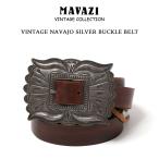 VINTAGE NAVAJO SILVER BUCKLE BELT ビンテージ ナバホ シルバーバックル  ベルト インディアンジュエリー バックル  j.o.b leather products