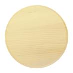 アシーナ 【Wood ラウンドプラーク L】 デコパージュ 白木 素材 ウッド