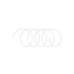 伸びる透明ゴム 1m