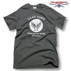 Tシャツ メンズ 半袖 ミリタリー アメカジ USAF エアフォース MAVERICKS ブランド 灰 チャコールグレー